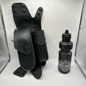 Harley OEM Touring Leather Water Bottle Guard Bag Tool Pouch 93-16 91991-98